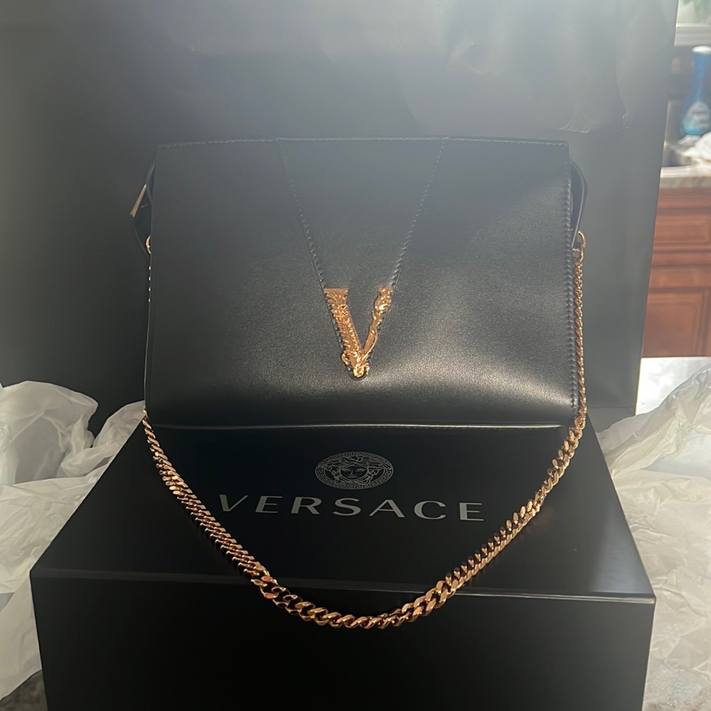 Versace Virtus chain bag with shoulder strap